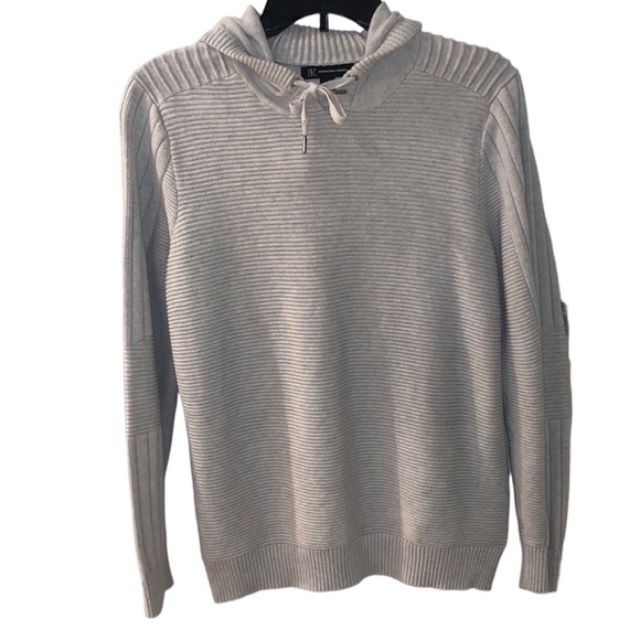 I.N.C International Concepts Beige Pull Over Sweater With The Hood Size Small - Picture 1 of 7